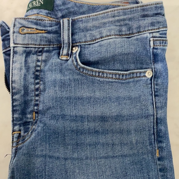 Lauren Ralph Lauren Straight Leg Stonewashed Jeans - Picture 7 of 7